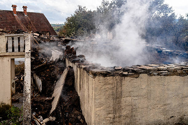 Professional Fire Damage Removal technician working in Dennison, OH